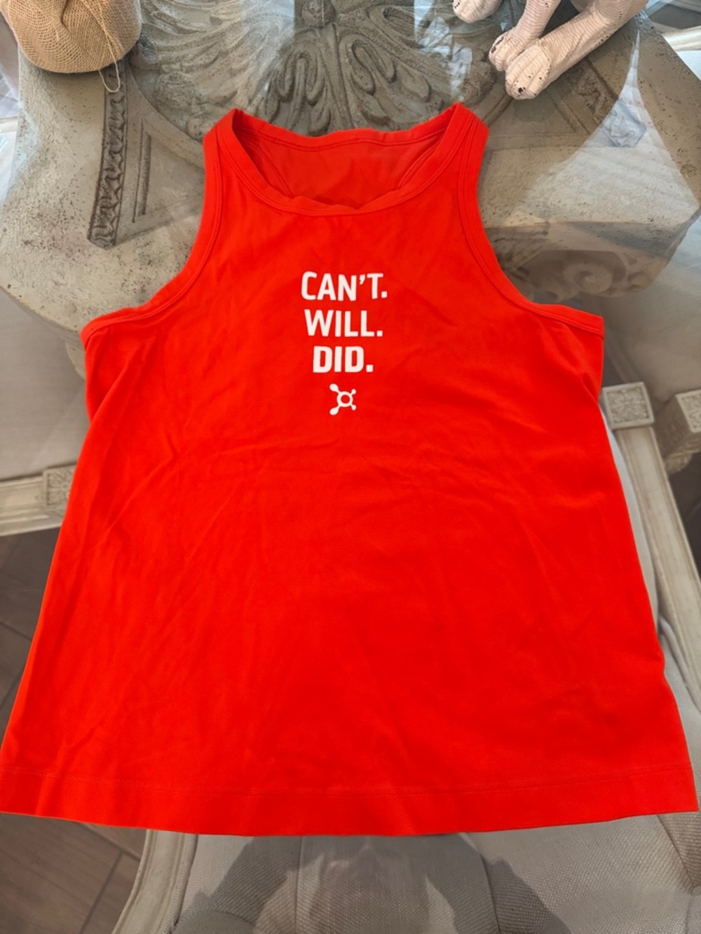 lululemon athletica Red Motivational Tank Top